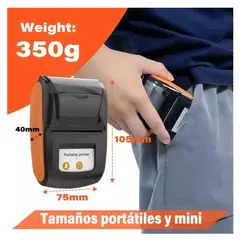 GENERICO - Impresora Termica Portatil para Negocios Moviles sin Tinta