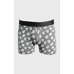 KOAJ - Bóxer medio en algodón con diseño y elástico liso, con Hombre