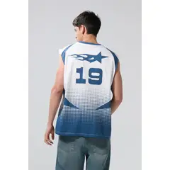 KOAJ - Camiseta manga sisa masculina oversize Hombre