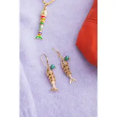FLORIPONDIA - Aretes Pez Verde