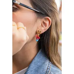 FLORIPONDIA - Aretes Azul Color