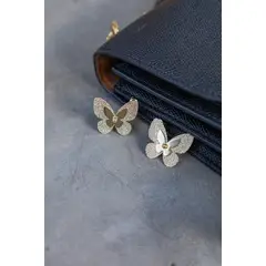 FLORIPONDIA - Aretes Mariposa Bronce