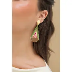 FLORIPONDIA - Aretes de Verde Rosa