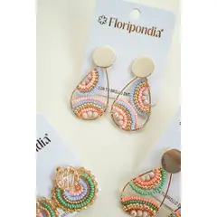 FLORIPONDIA - Aretes de Gota Pastel