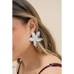 FLORIPONDIA - Aretes Plateados Magnolia