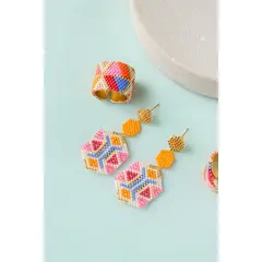 FLORIPONDIA - Aretes Miyuki Hexagonal