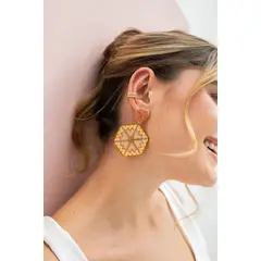 FLORIPONDIA - Aretes Corazon Rombo