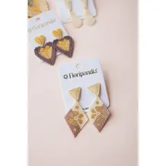 FLORIPONDIA - Aretes de Miyuki Flor
