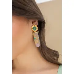 FLORIPONDIA - Aretes Flor Miyuki