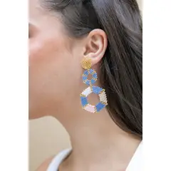 FLORIPONDIA - Aretes de Azul Panal