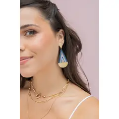 FLORIPONDIA - Aretes Azul Boreal..
