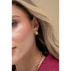 FLORIPONDIA - Aretes Corazon Clip.