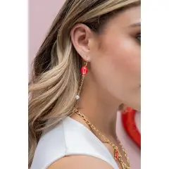 FLORIPONDIA - Aretes de Amor Rojo.