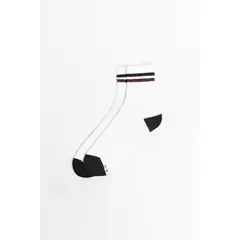 KOAJ - Medias largas unicolores con texturas y rayas en contra Mujer