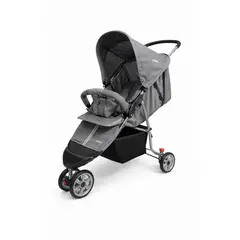 GENERICO - Coche Paseador para Bebé de 3 Ruedas Plegable con Canastilla Gris