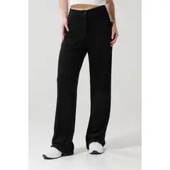 KOAJ - Pantalón negro con tiro alto y bota recta Mujer