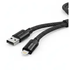 GENERAL - Cable Essager USB a Lightning Trenzado 2m Negro
