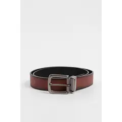 KOAJ - Cinturón masculino, marrón doble faz Hombre