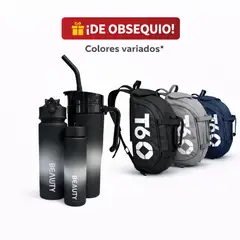 GENERICO - Set De Termos Deportivos 3 En 1 Incluye Maleta T60 De Obsequio Para Gym Viaje Uso Diario NB