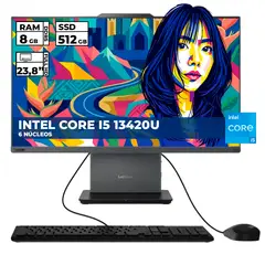 LENOVO - AIO THINKCENTRE NEO 50A 24 GEN 5 INTEL CORE I5 13420U 8GB 512GB 23.8" FHD GRIS LUNA