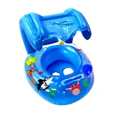 BESTWAY - Flotador Para Bebé Con Techo Protector Solar Piscina Rosa