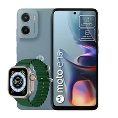 MOTOROLA - Celular E15 2Gb Ram 64Gb 4G Azul + Smartwatch Mobula H8 Ultra