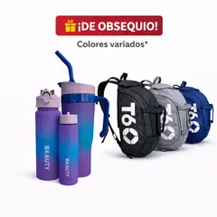 GENERICO - Set De Termos Deportivos 3 En 1 Incluye Maleta T60 De Obsequio Para Gym Viaje Uso Diario MA