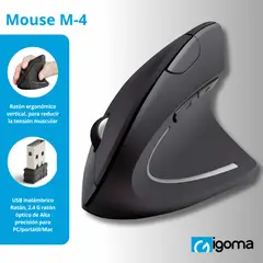 IGOMA - Mouse Ergonomico Inalambrico M-4