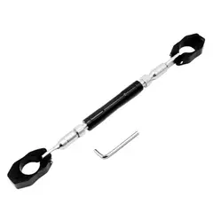 GENERICO - Barra Para Manubrio Moto Varilla Tensora Aluminio Color Negro