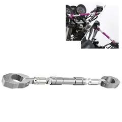 GENERICO - Barra Para Manubrio Moto Varilla Tensora Aluminio Color Plateado