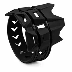 GENERICO - Protector Exosto Mofle Silicona Alta Resistencia Universal Negro