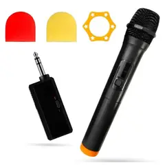 INNOVA - Micrófono Karaoke Inalámbrico Alcance 20m Con Receptor Usb Negro Negro