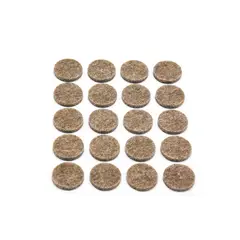 FERRENOVO - Fieltro Adh Marrón Ø16 Mm X 20 Und