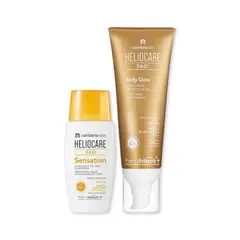 HELIOCARE - KIT 360° Sensation x50ml + 360° Body Glow SPF50+ x100ml para Uso Facial y Corporal