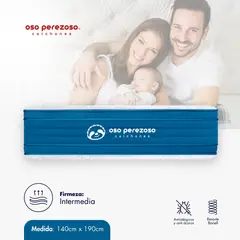 OSO PEREZOSO - Colchón American Black+ Doble 140cm190cm - Ortopédico Resortado - Firmeza Intermedia.