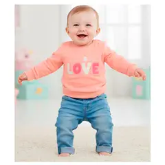 BABY KDS - Conjunto Bebe Niña - Salmon