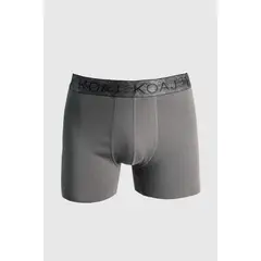 KOAJ - Bóxer midway brief-largo negro con cintura estampada Hombre