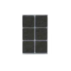 FERRENOVO - Fieltro Adh Marrón 32x32 Mm X 6 Und