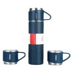 TRIPLE CLEAN - Set De 3 Tazas Y Termo Para Café