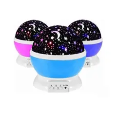 GENERICO - Lámpara proyector de estrellas rosada