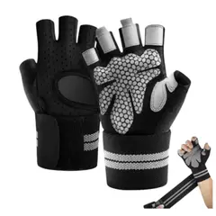 GENERICO - Guantes Deportivos Para Pesas Unisex Con Muñequera