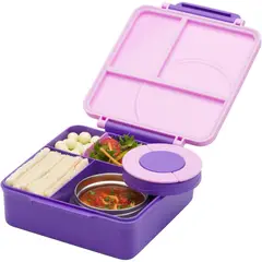 SKY - Lonchera Porta Comidas 3 Compartimientos Con Cuchara 20.5 x 13 x 7 cm – Ideal Para Niños y Adultos