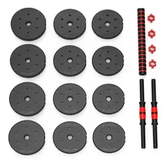 GENERICO - MANCUERNAS PESAS 20KG 40LB ANTIDEZLISANTE TERMOFORRADAS