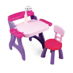GENERICO - Escritorio Mesa Proyector con Silla Infantil Niña Armaty