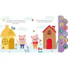 JUGANDO Y EDUCANDO - Libro De Sonidos Los Tres Cerditos Interactivo Para Niños