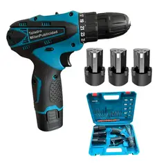 GENERICO - Maquina Taladro Inalambrico 110v + Mini Pulidora Portátil