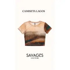 SAVAGES COUTURE - Salida de baño - Camiseta Lagos