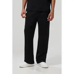 KOAJ - Pantalón jogger bota recta unicolor con cintura elástic Hombre