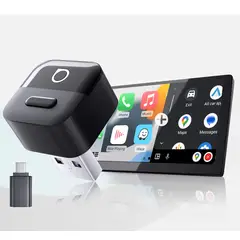 OTTOCAST - Adaptador inalámbrico CarPlay y Android Auto 2 en 1 Dongle Wifi 6 Bluetooth 5.4 para Vehiculos