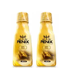 FENIX - 2x - Perfume De Lujo Para Carros Ambientador 150 Ml Dorado Gold